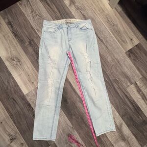 Light Blue Vintage America Distressed Women's Jeans